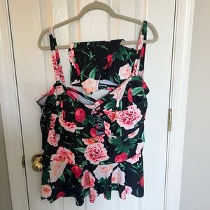Rose Tankini Set (4X)